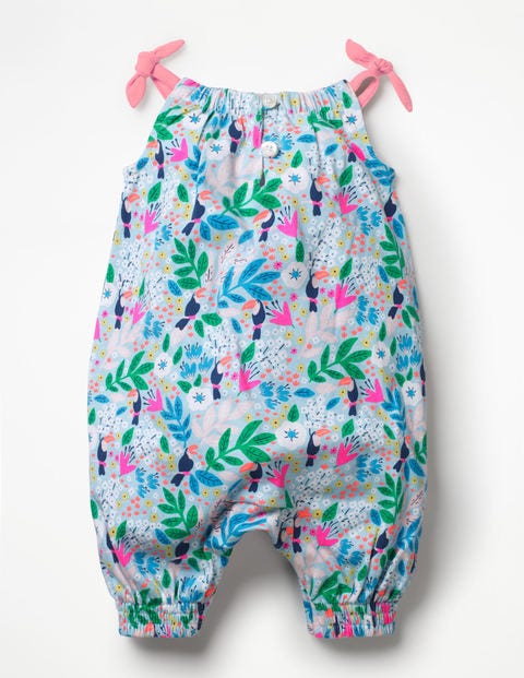 Jersey Summer Playsuit - Multi Toucan Garden Jersey Summer Playsuit - Multi Toucan Garden