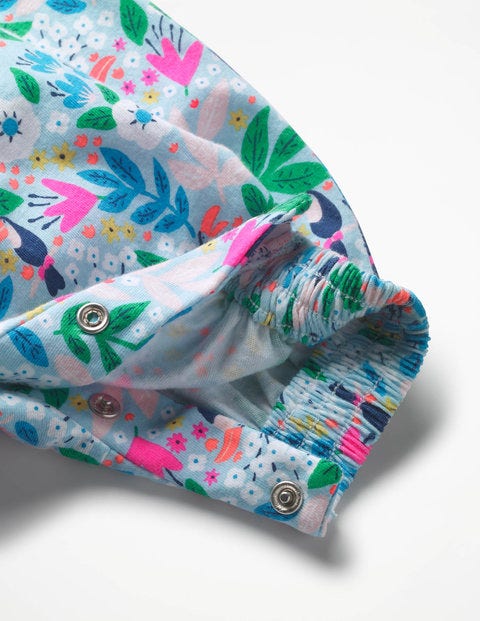 Jersey Summer Playsuit - Multi Toucan Garden Jersey Summer Playsuit - Multi Toucan Garden