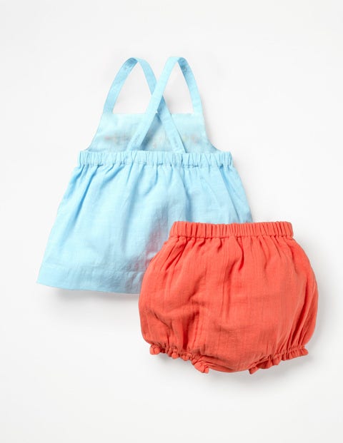 Printed Woven Play Set - Blue Quartz Embroidery Printed Woven Play Set - Blue Quartz Embroidery