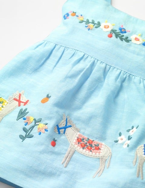 Printed Woven Play Set - Blue Quartz Embroidery Printed Woven Play Set - Blue Quartz Embroidery
