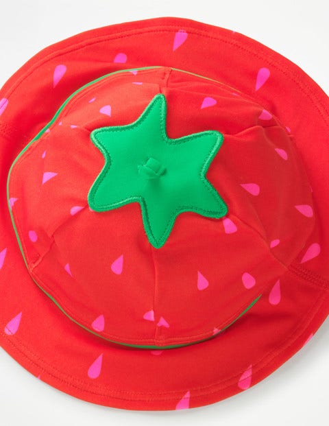 Novelty Swim Hat - Festival Pink Strawberry Novelty Swim Hat - Festival Pink Strawberry