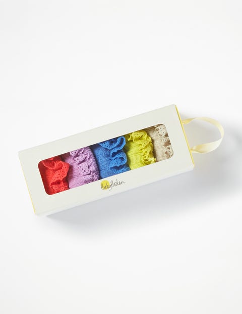 5 Pack Pretty Sock Box - Multi 5 Pack Pretty Sock Box - Multi