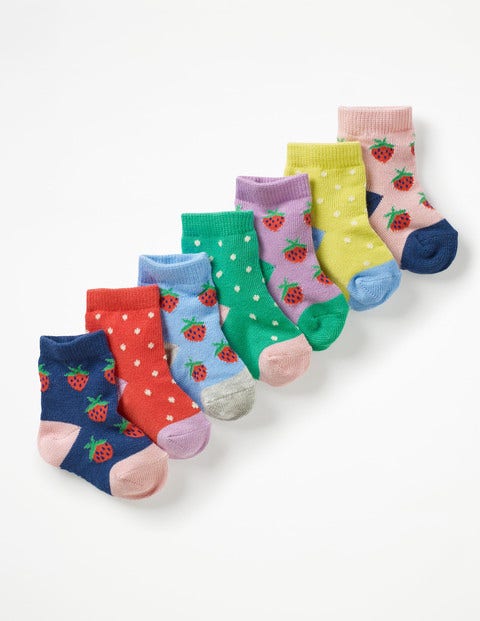 7 Pack Sock Box - Strawberries 7 Pack Sock Box - Strawberries