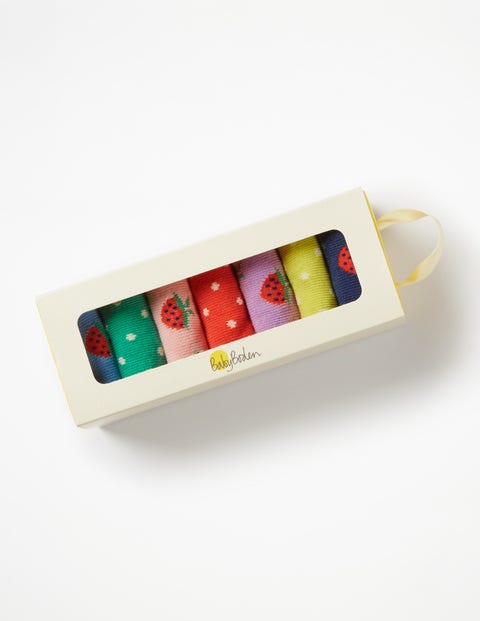 7 Pack Sock Box - Strawberries 7 Pack Sock Box - Strawberries