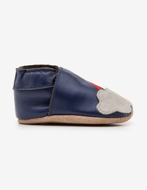 Leather Shoes - College Blue Leather Shoes - College Blue