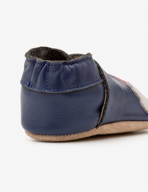 Leather Shoes - College Blue Leather Shoes - College Blue