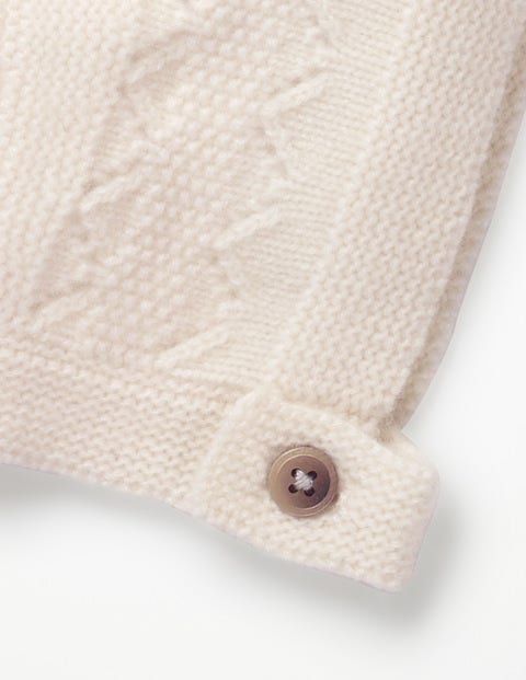 Cashmere Bonnet - Ecru Cashmere Bonnet - Ecru