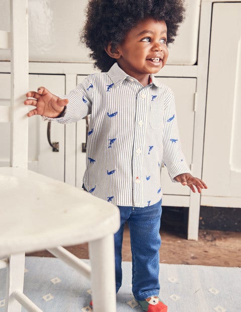 Embroidered Whales Shirt - Duke Blue Embroidery Embroidered Whales Shirt - Duke Blue Embroidery