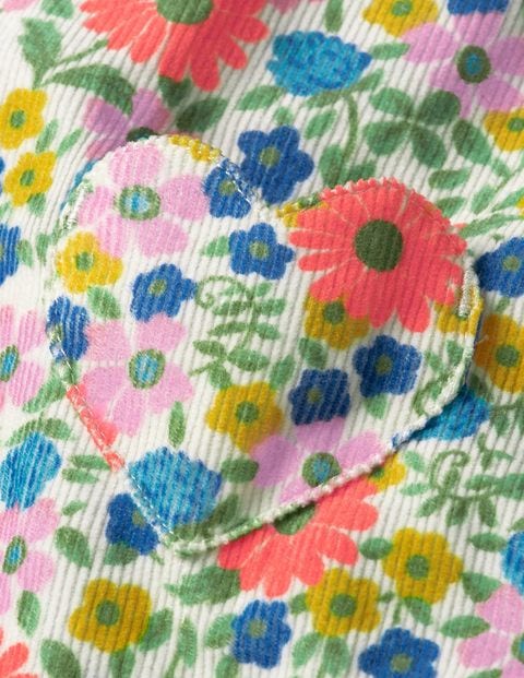 Heart Pocket Overalls - Multi Jolly Floral Heart Pocket Overalls - Multi Jolly Floral