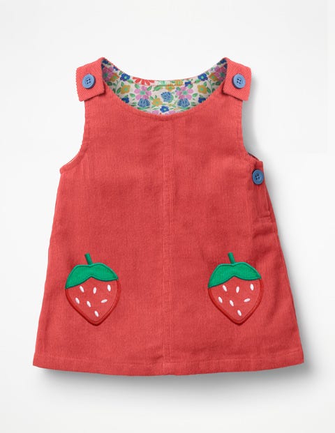 Pocket Cord Dress - Jam Red Pocket Cord Dress - Jam Red