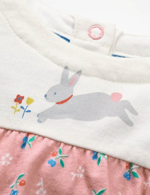 Animal Jersey Dress - Almond Blossom Vintage Cherry Animal Jersey Dress - Almond Blossom Vintage Cherry