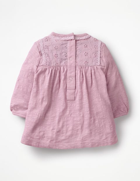 Broderie Jersey Dress - Delphinium Purple Broderie Jersey Dress - Delphinium Purple