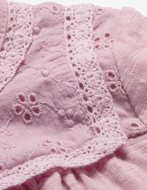 Broderie Jersey Dress - Delphinium Purple Broderie Jersey Dress - Delphinium Purple