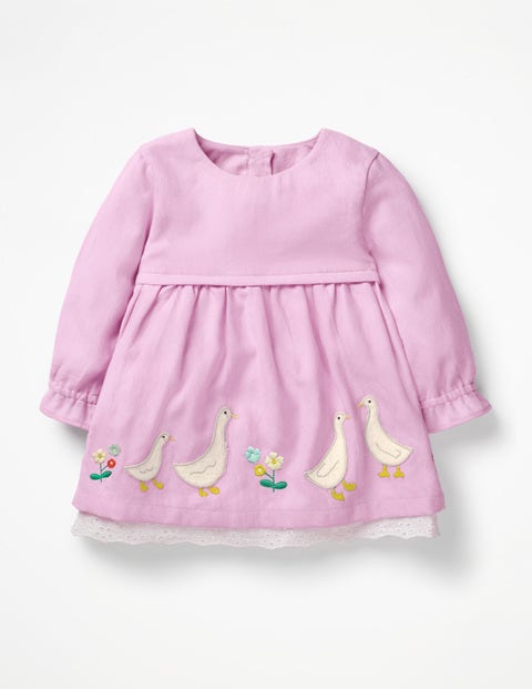 Embroidered Woven Dress - Parasol Pink Embroidered Woven Dress - Parasol Pink