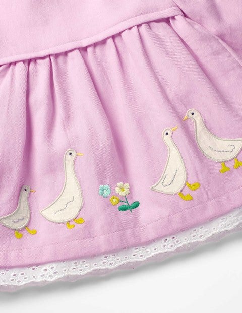 Embroidered Woven Dress - Parasol Pink Embroidered Woven Dress - Parasol Pink