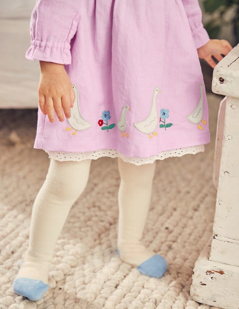 Embroidered Woven Dress - Parasol Pink Embroidered Woven Dress - Parasol Pink