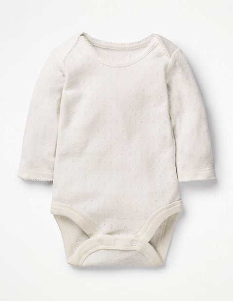 Supersoft Pointelle Bodysuit - Ivory Supersoft Pointelle Bodysuit - Ivory