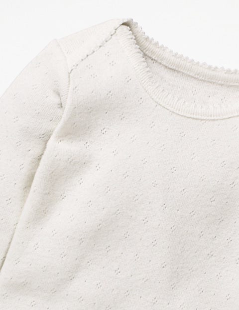 Supersoft Pointelle Bodysuit - Ivory Supersoft Pointelle Bodysuit - Ivory