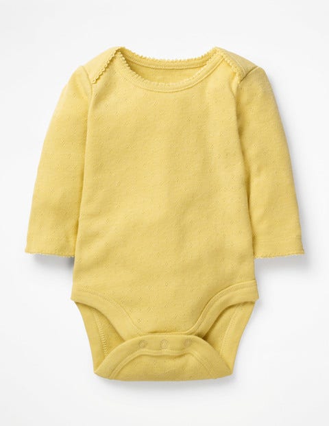 Supersoft Pointelle Body - Buttercup Yellow Supersoft Pointelle Body - Buttercup Yellow