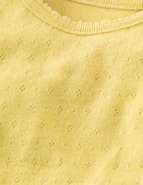 Supersoft Pointelle Body - Buttercup Yellow Supersoft Pointelle Body - Buttercup Yellow