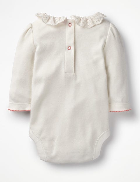 Supersoft Collared Body - Ivory Broderie Supersoft Collared Body - Ivory Broderie