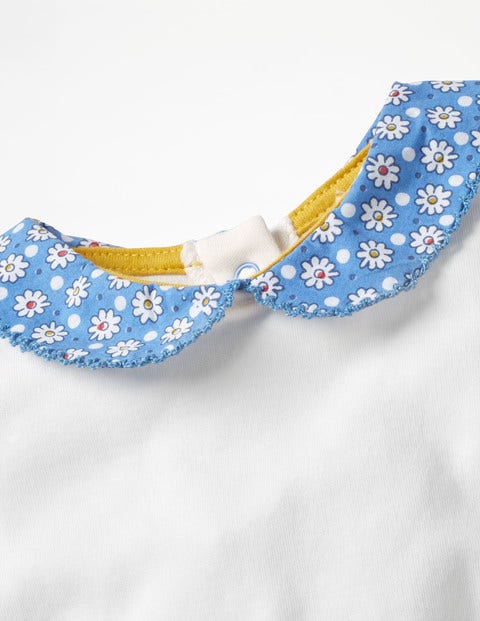 Supersoft Collared Body - Ivory Daisy Dot Supersoft Collared Body - Ivory Daisy Dot