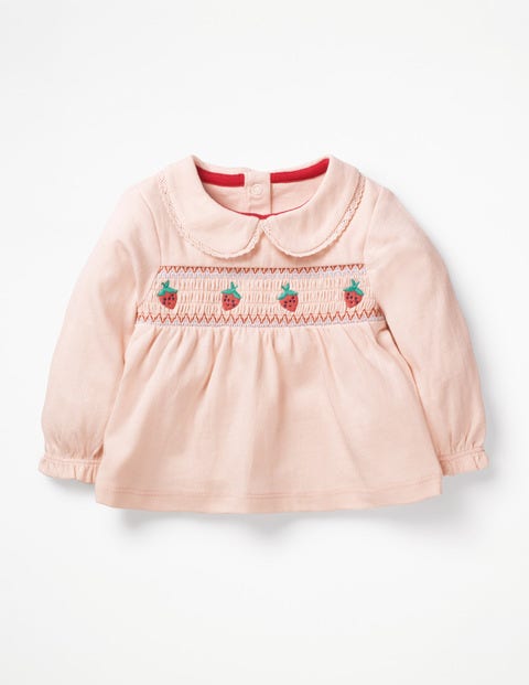 Embroidered Smock Top - Parisian Pink Embroidered Smock Top - Parisian Pink