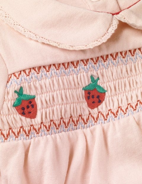 Embroidered Smock Top - Parisian Pink Embroidered Smock Top - Parisian Pink