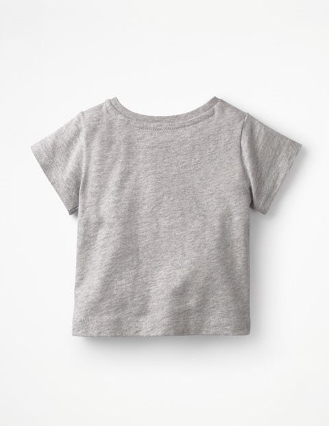 T-Shirt Imprimé Amusant - Camion de pompiers gris chiné T-Shirt Imprimé Amusant - Camion de pompiers gris chiné