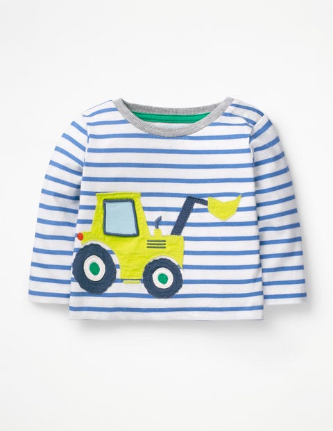 Big Appliqué T-Shirt - Ivory/Duke Blue Digger Big Appliqué T-Shirt - Ivory/Duke Blue Digger