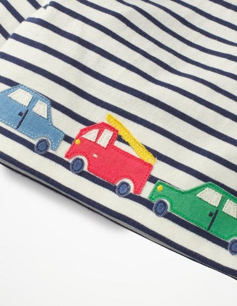 Speedy Appliqué Play Set - Ecru/College Blue Vehicles Speedy Appliqué Play Set - Ecru/College Blue Vehicles