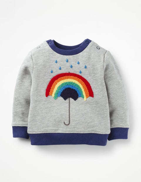 Cosy Sweatshirt - Grey Marl Rainbow Cosy Sweatshirt - Grey Marl Rainbow