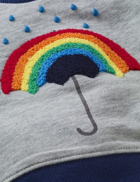 Cosy Sweatshirt - Grey Marl Rainbow Cosy Sweatshirt - Grey Marl Rainbow