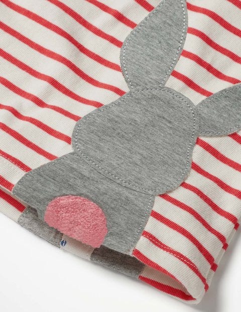 Farmyard Dress Set - Ecru/Jam Red Bunny Farmyard Dress Set - Ecru/Jam Red Bunny