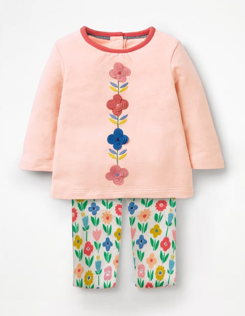 Supersoft Jersey Play Set - Ecru/Almond Blossom Flower Supersoft Jersey Play Set - Ecru/Almond Blossom Flower