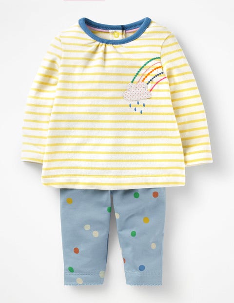 Supersoft Jersey Play Set - Ecru/Primrose Yellow Rainbow Supersoft Jersey Play Set - Ecru/Primrose Yellow Rainbow