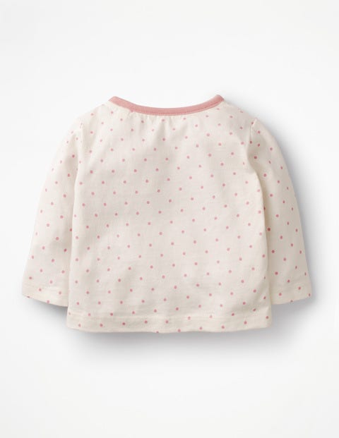 Farmyard Bouclé T-Shirt - Almond Blossom Pin Spot Duck Farmyard Bouclé T-Shirt - Almond Blossom Pin Spot Duck
