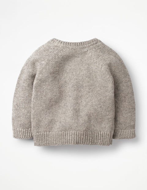 Fun Cardigan - Silver Marl Plants Fun Cardigan - Silver Marl Plants