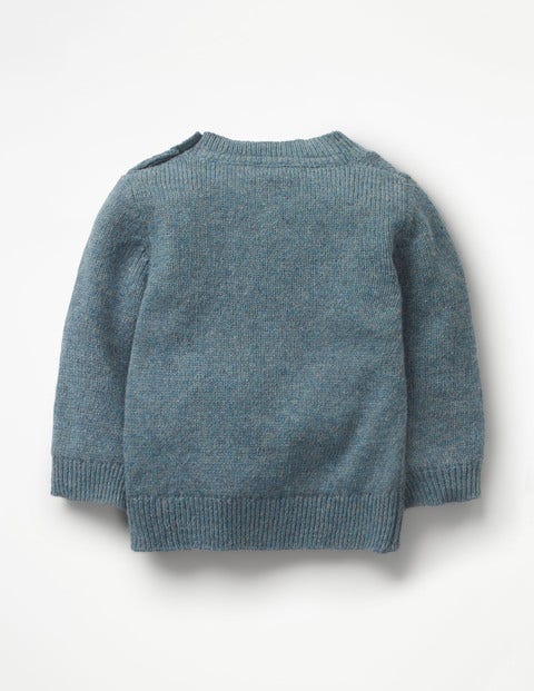 Fun Knitted Sweater - Lagoon Blue Tractor Fun Knitted Sweater - Lagoon Blue Tractor