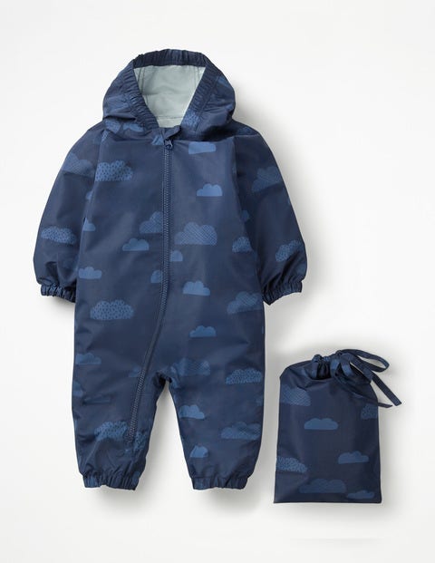 Clouds Waterproof Rainsuit - College Blue Clouds Clouds Waterproof Rainsuit - College Blue Clouds