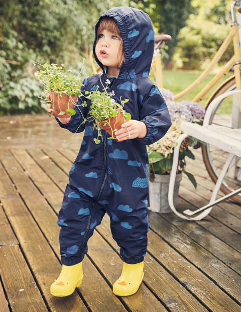 Clouds Waterproof Rainsuit - College Blue Clouds Clouds Waterproof Rainsuit - College Blue Clouds