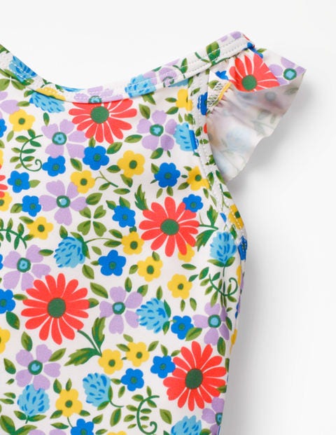 Pretty Frill Swimsuit - Blue Oasis Jolly Floral Pretty Frill Swimsuit - Blue Oasis Jolly Floral