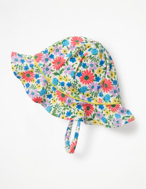 Schöner Badehut - Bunt, Fröhliche Blumen Schöner Badehut - Bunt, Fröhliche Blumen