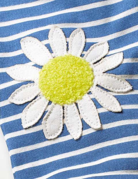 Fun Jersey Trousers - Ivory/Elizabethan Blue Daisies Fun Jersey Trousers - Ivory/Elizabethan Blue Daisies