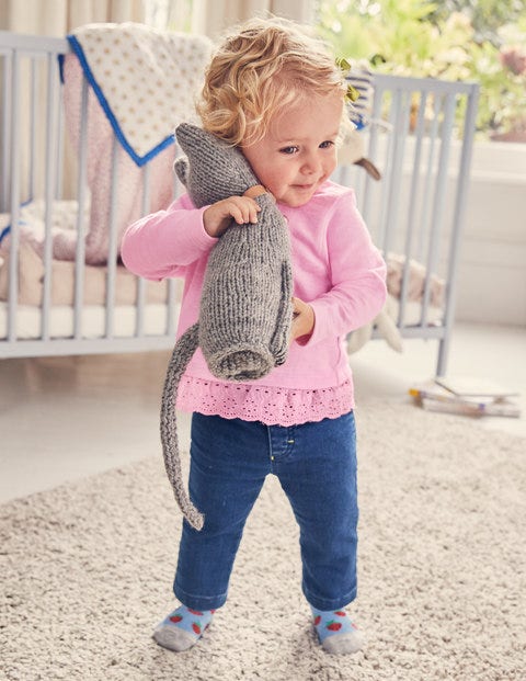 Frilly Broderie Sweatshirt - Parasol Pink Frilly Broderie Sweatshirt - Parasol Pink