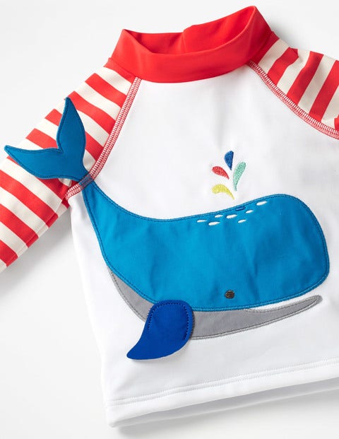 Fun Rash Guard - Ivory Whale Fun Rash Guard - Ivory Whale