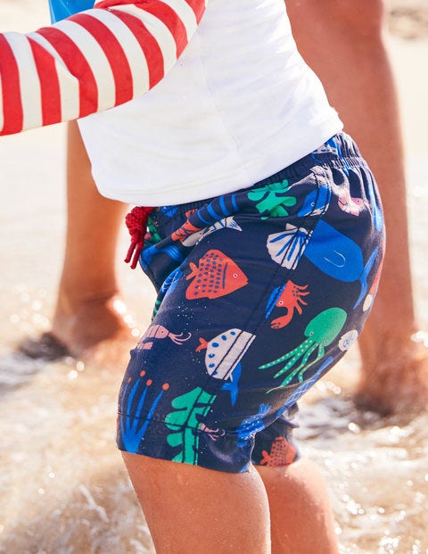 Badeshorts Für Babys - Bunt, Tiefseemotiv Badeshorts Für Babys - Bunt, Tiefseemotiv