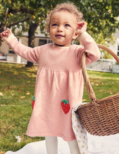 Crochet Strawberry Dress - Provence Dusty Pink Crochet Strawberry Dress - Provence Dusty Pink