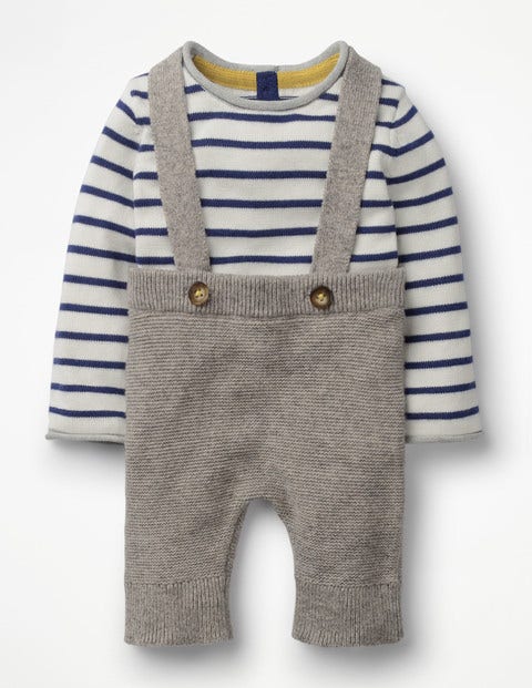 Nostalgic Knitted Play Set - Grey Marl Nostalgic Knitted Play Set - Grey Marl