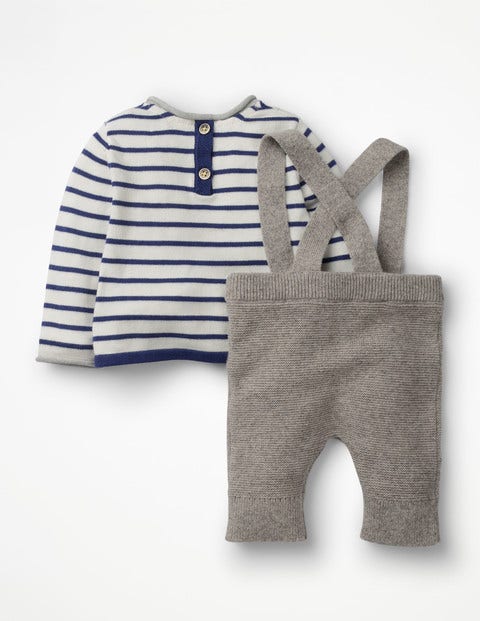 Nostalgic Knitted Play Set - Grey Marl Nostalgic Knitted Play Set - Grey Marl